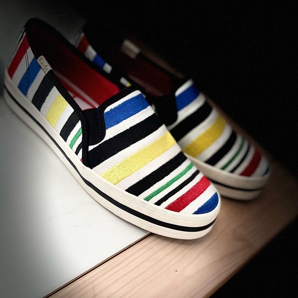 Keds x Kate Spade New York, Double Decker June Strip, Size 5